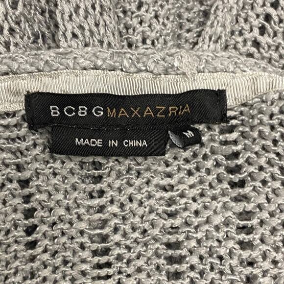 BCBGMAXAZRIA Womens Size M Gray Knit Duster Cardigan Sweater - Picture 5 of 8